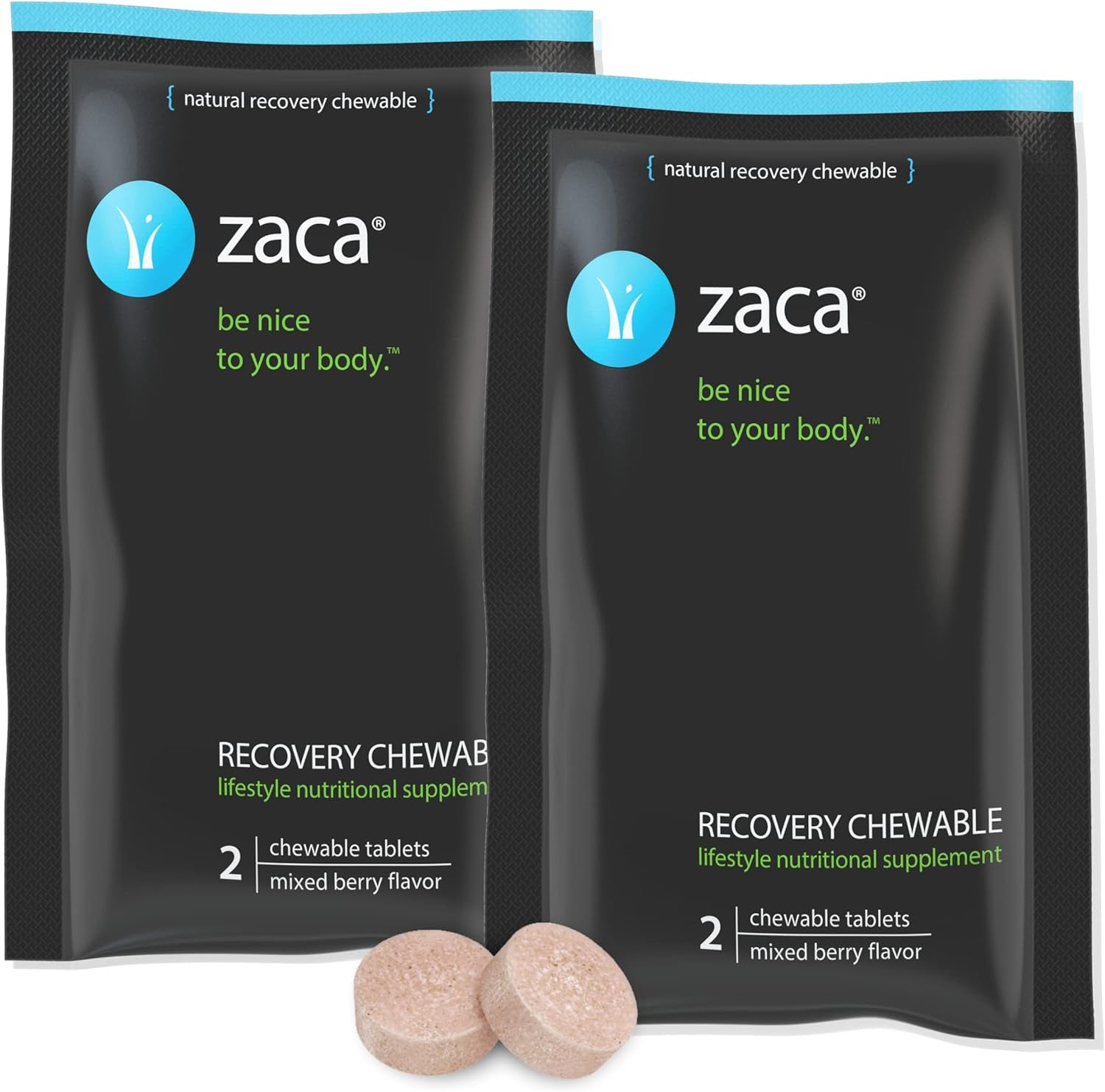 Recovery Chewable Supplement | Hydration + Recovery | Party, Travel, Exercise & Altitude | Sugar Free & Gluten Free | Mixed Berry, 6 Packs = 12 Tablets