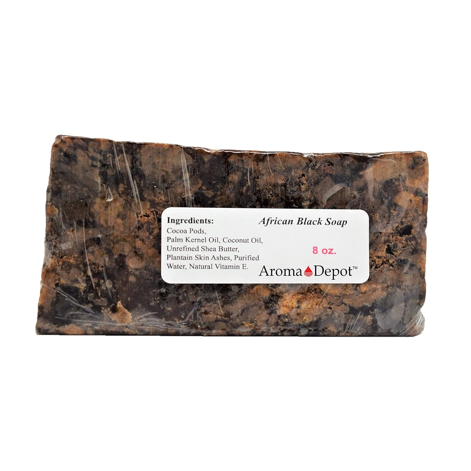 Raw African Black Soap 8Oz 100% Raw Natural Soap for Acne, Eczema, Psoriasis, Scar Removal Face and Body Wash. Handmade